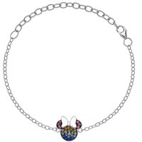 Bracelet Disney Child DISNEY PREZIOSI PER BAMBINI IN ARGENTO MICKEY AND MINNIE in Silver Zirconia BS00026SRML-55 - BS00026SRML-55